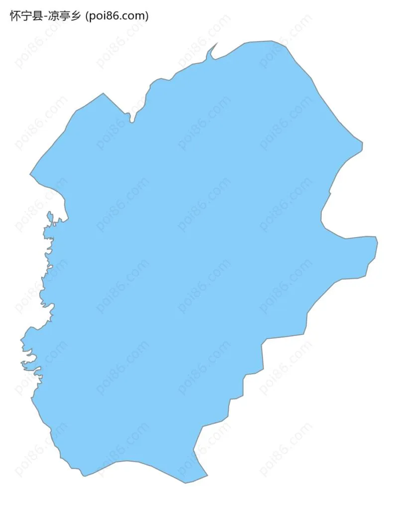 凉亭乡边界地图