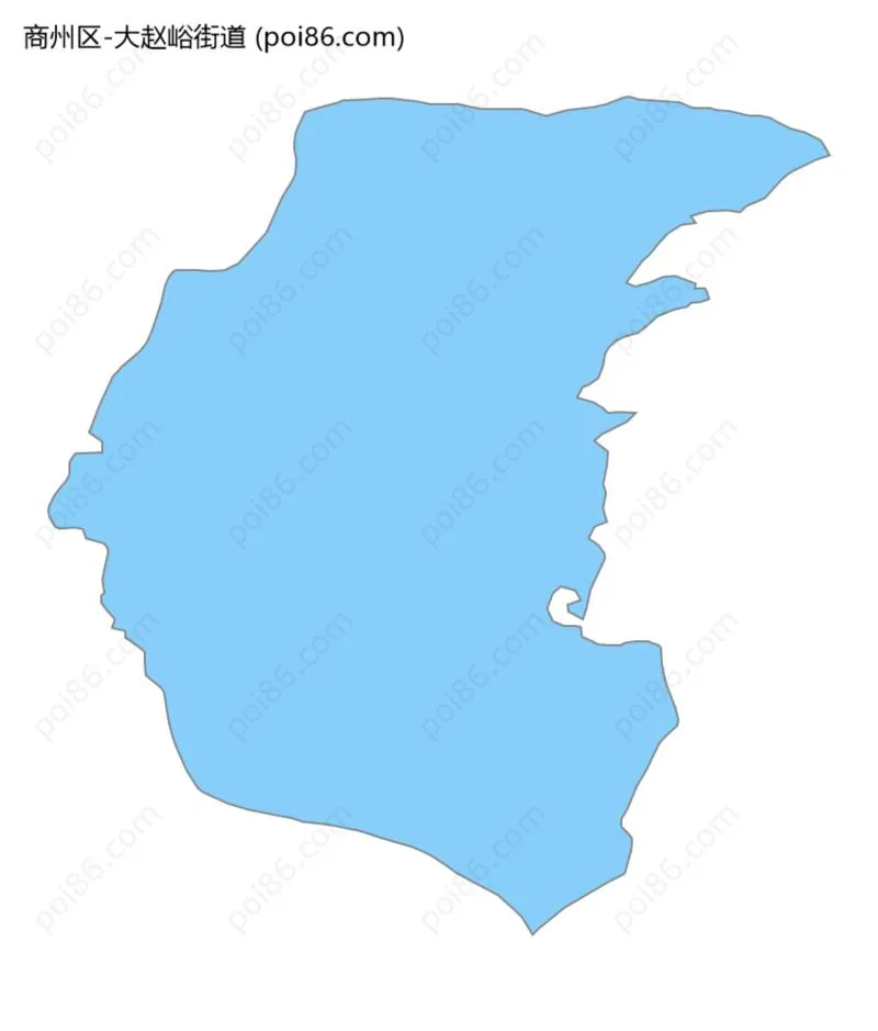 大赵峪街道边界地图