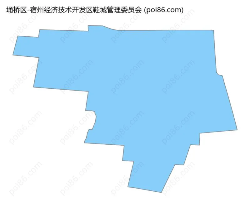 宿州经济技术开发区鞋城管理委员会边界地图