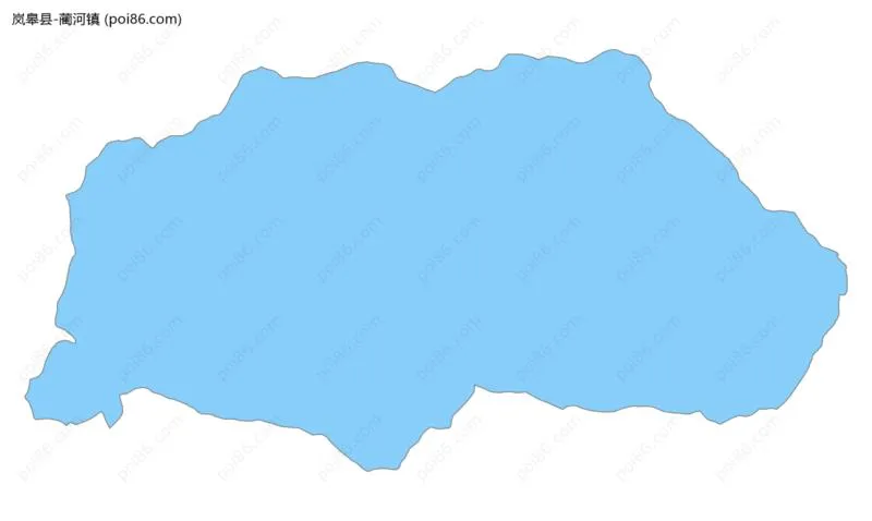 蔺河镇边界地图