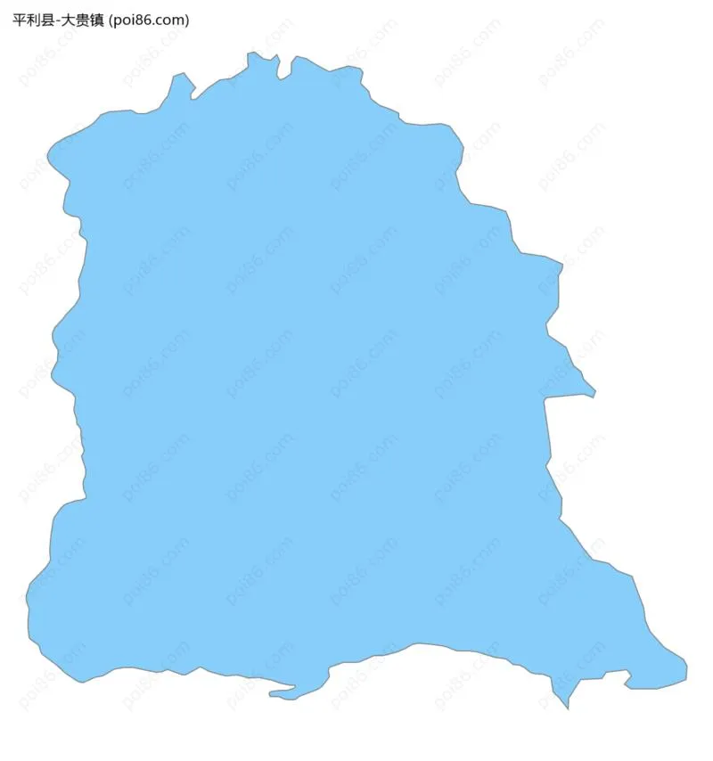 大贵镇边界地图