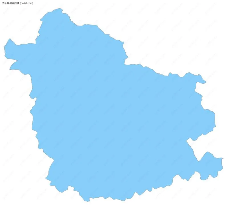 涧峪岔镇边界地图