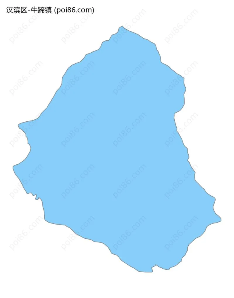 牛蹄镇边界地图