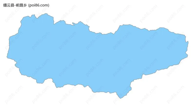 前路乡边界地图