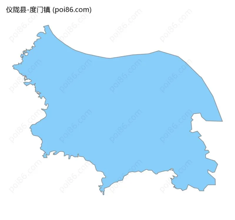 度门镇边界地图