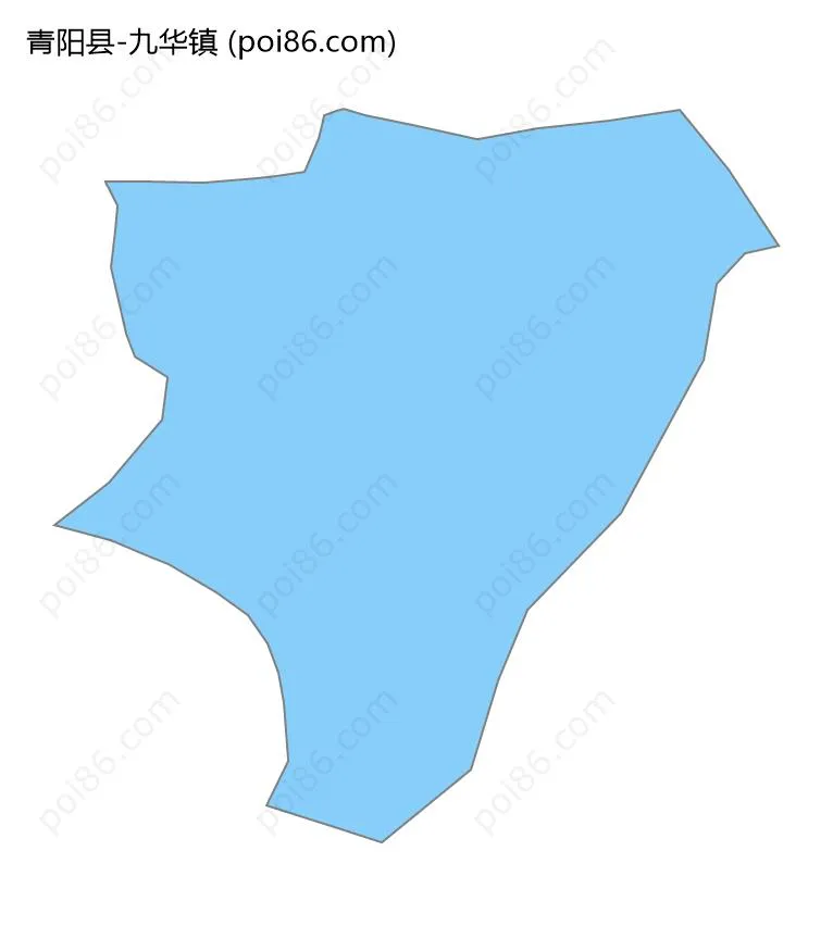 九华镇边界地图