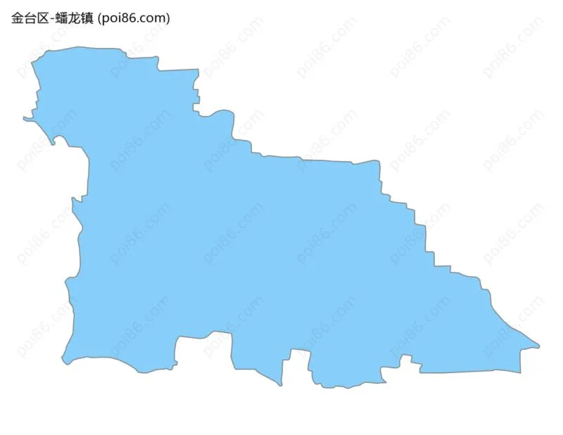 蟠龙镇边界地图