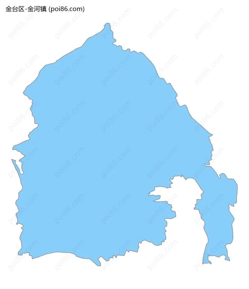 金河镇边界地图