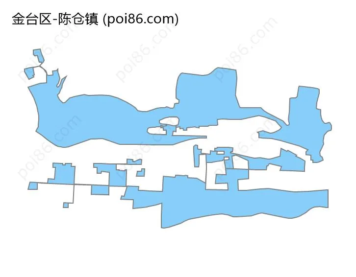 陈仓镇边界地图