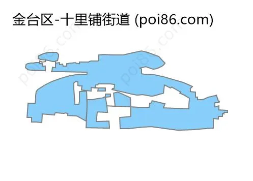 十里铺街道边界地图