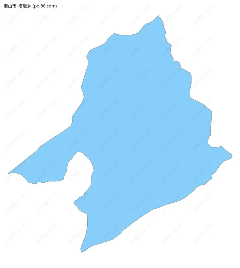 塔畈乡边界地图