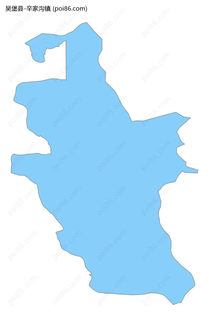 辛家沟镇边界地图