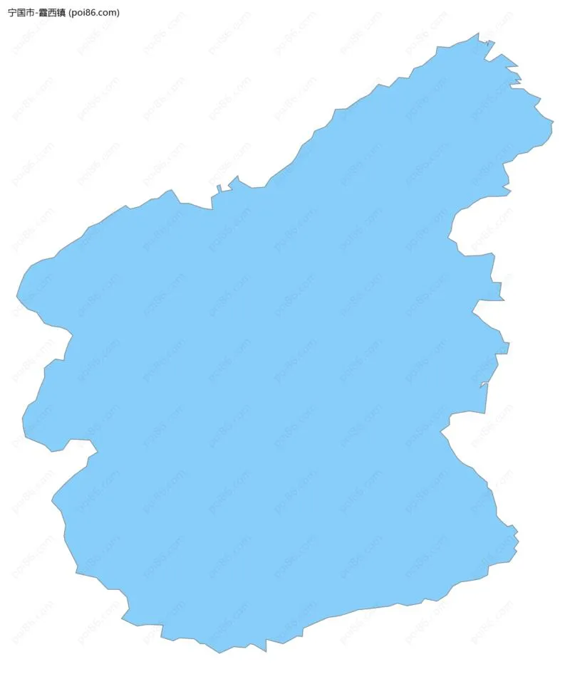 霞西镇边界地图