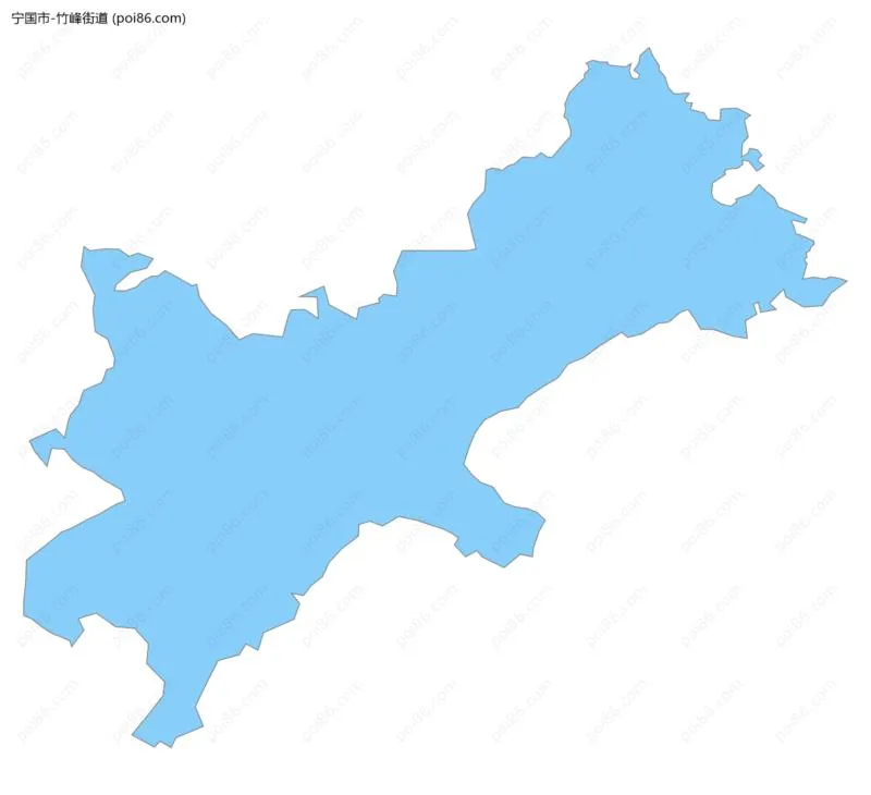 竹峰街道边界地图