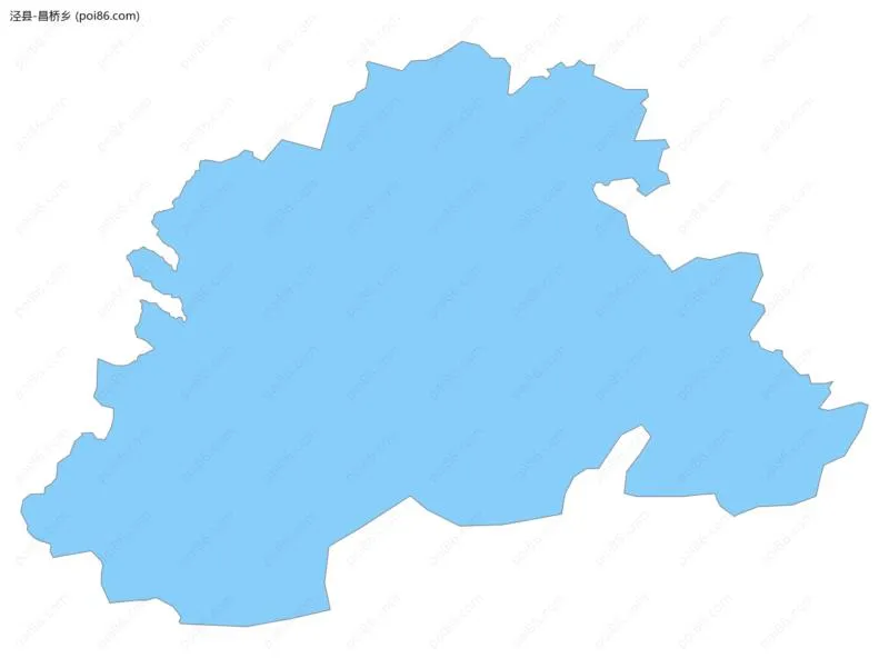 昌桥乡边界地图