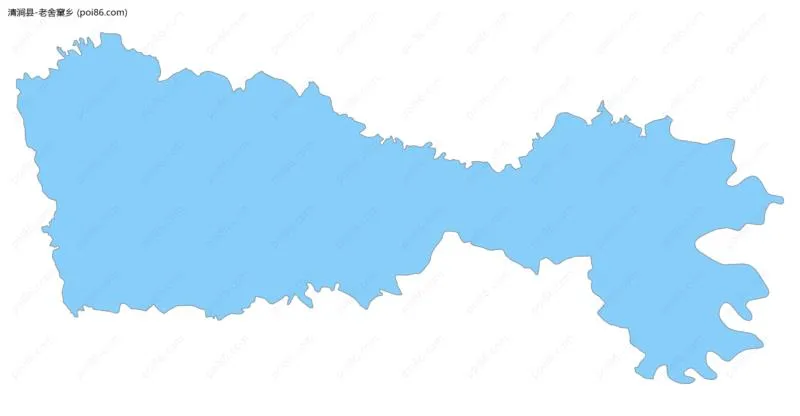 老舍窠乡边界地图