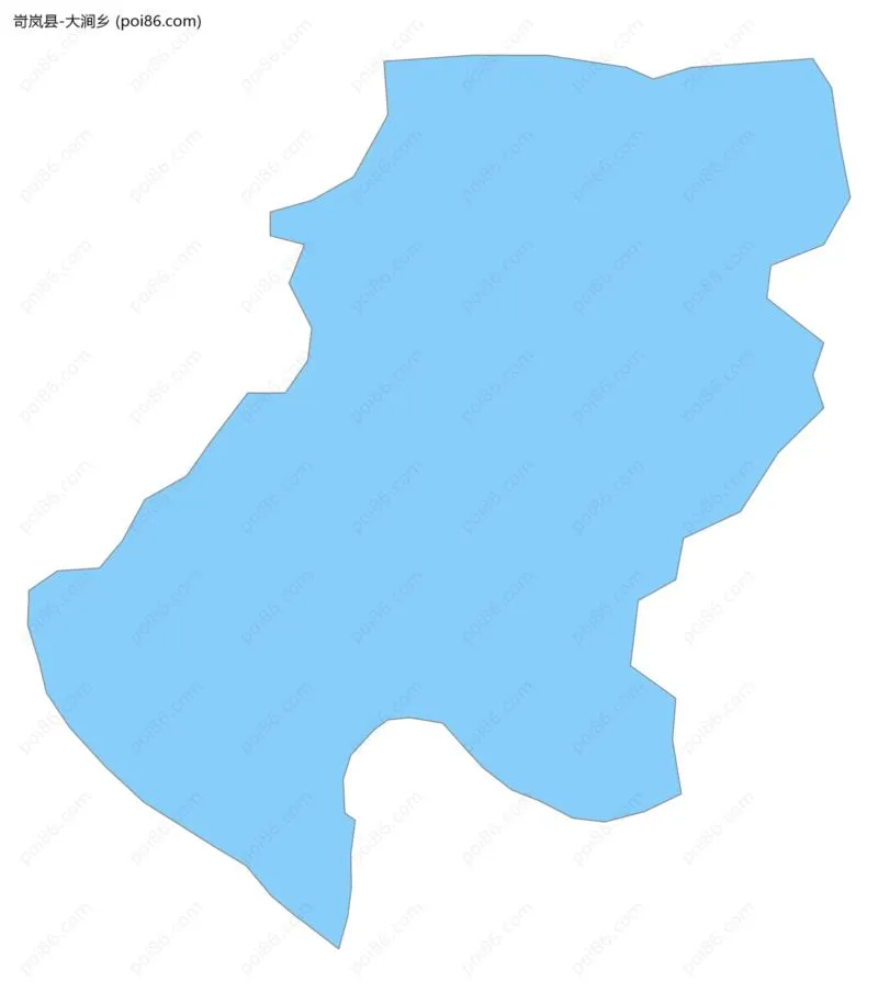 大涧乡边界地图