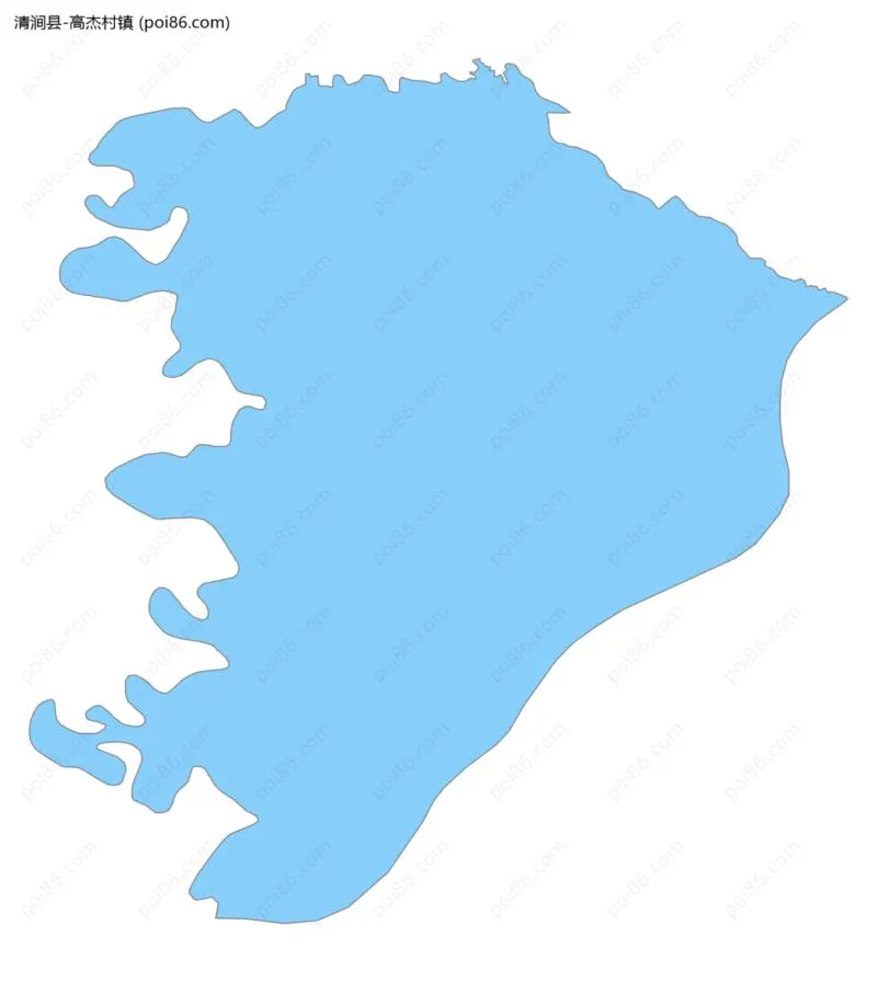 高杰村镇边界地图