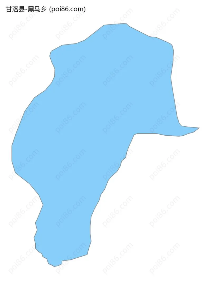 黑马乡边界地图
