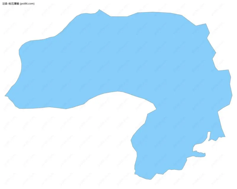 桃花潭镇边界地图