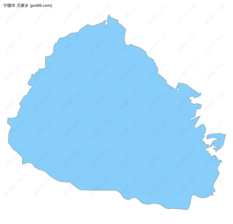 万家乡边界地图