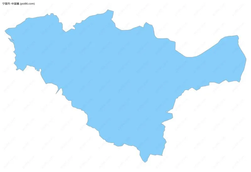 中溪镇边界地图