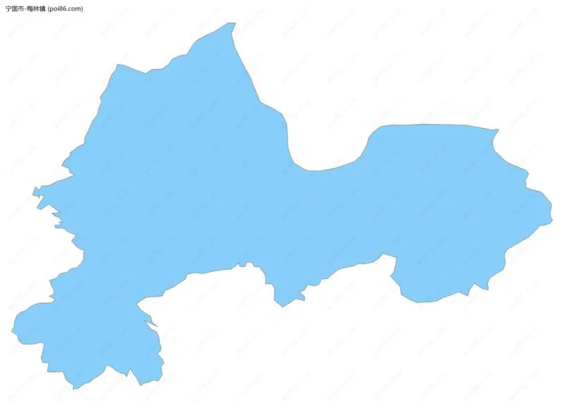 梅林镇边界地图