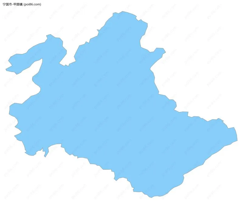 甲路镇边界地图