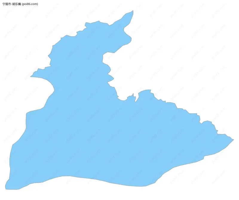 胡乐镇边界地图