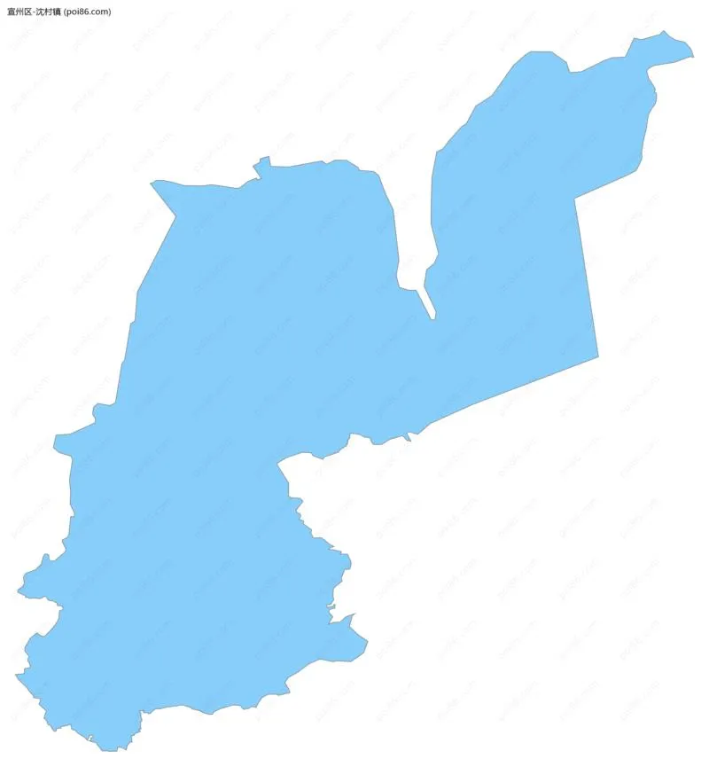 沈村镇边界地图