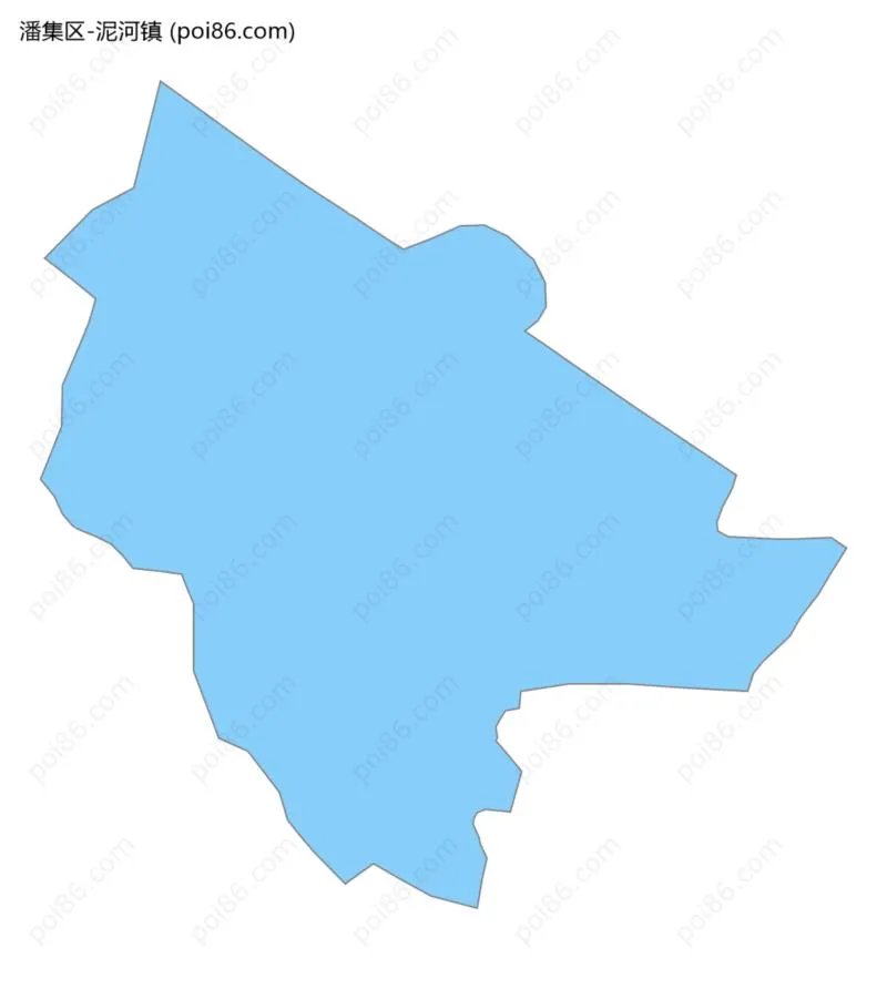 泥河镇边界地图