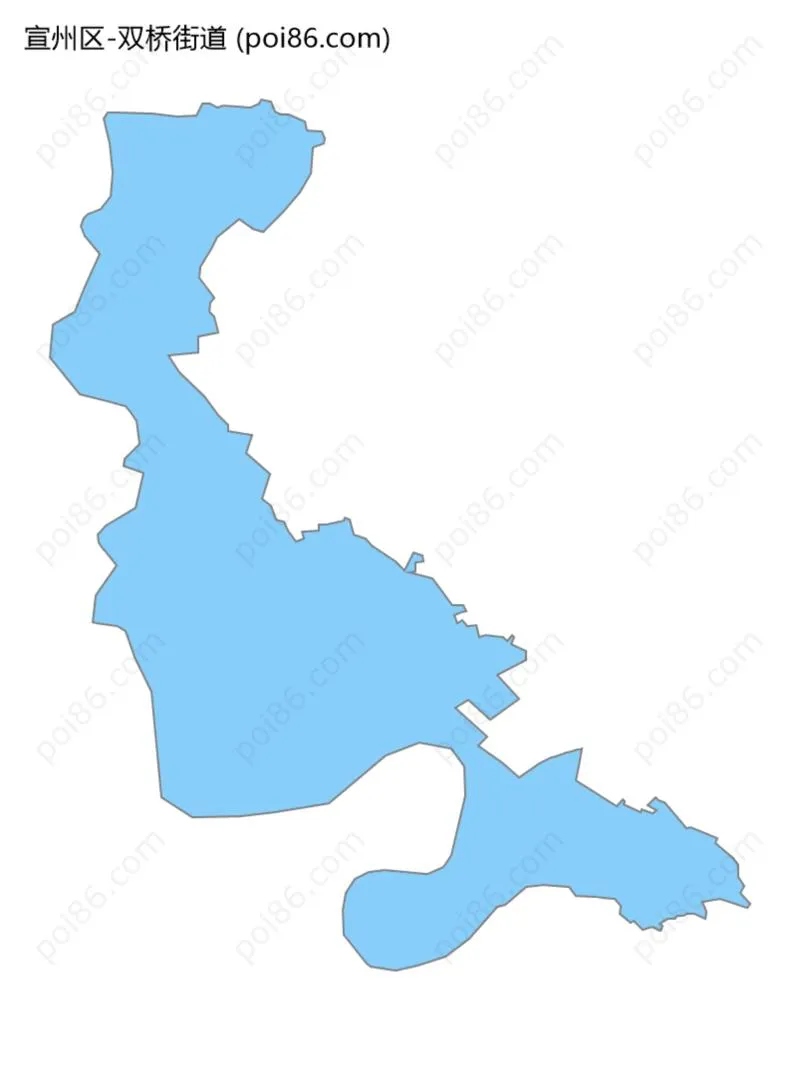 双桥街道边界地图