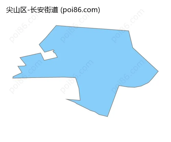 长安街道边界地图