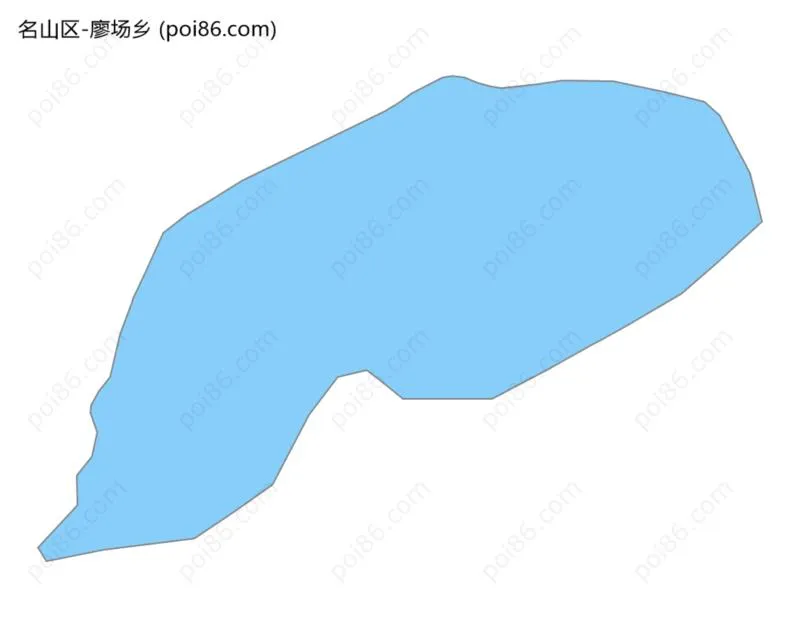 廖场乡边界地图