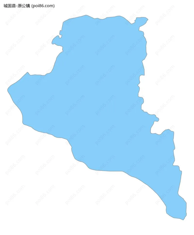 原公镇边界地图