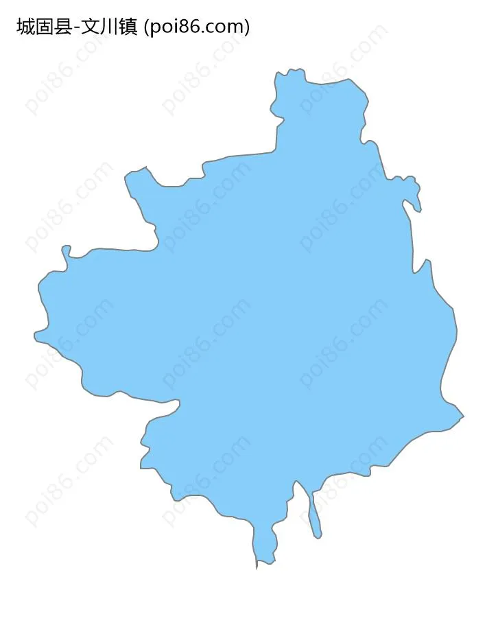 文川镇边界地图