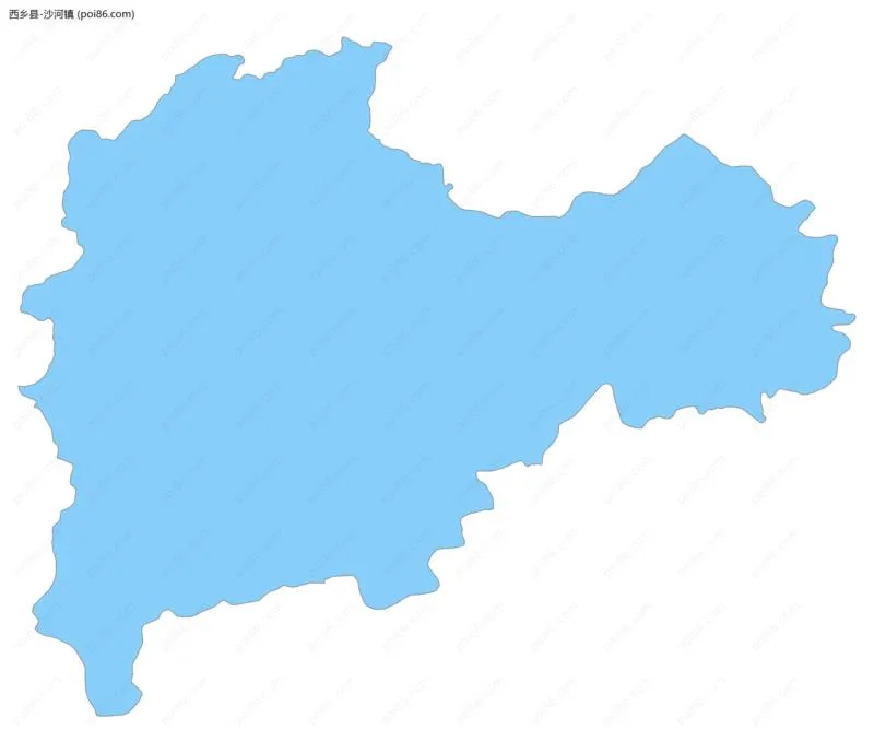 沙河镇边界地图