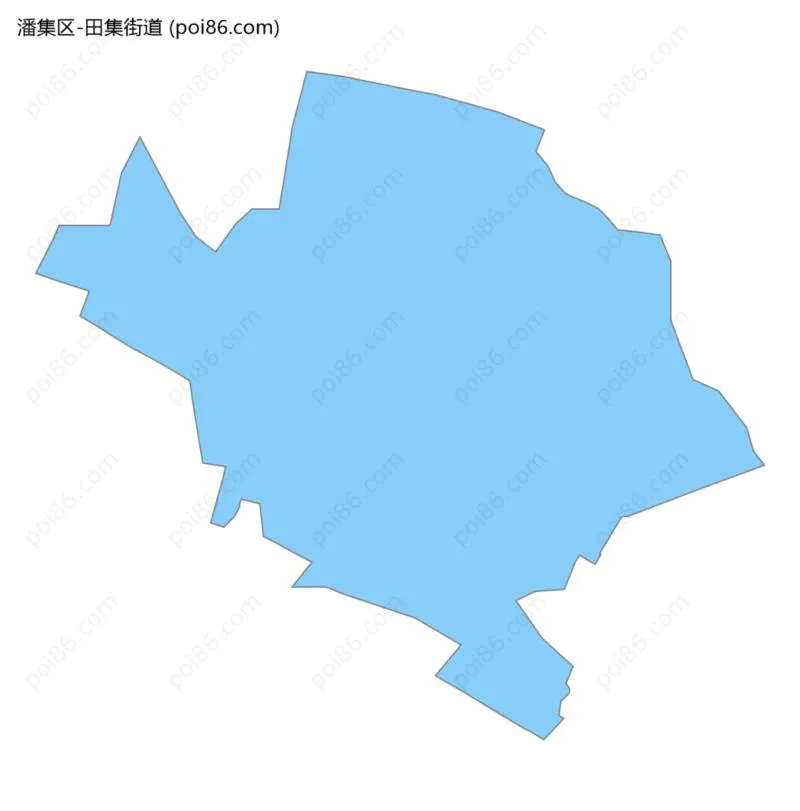 田集街道边界地图
