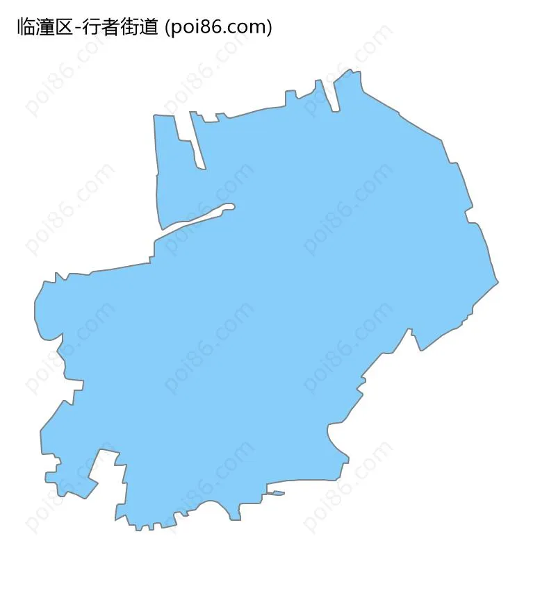 行者街道边界地图