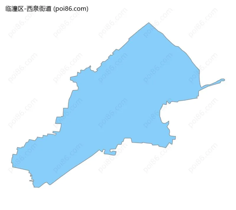 西泉街道边界地图