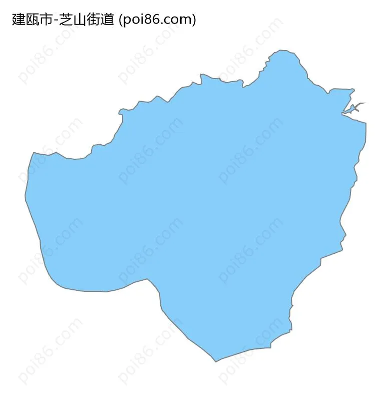 芝山街道边界地图