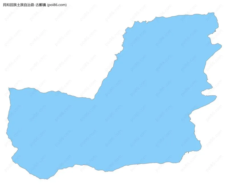 古鄯镇边界地图