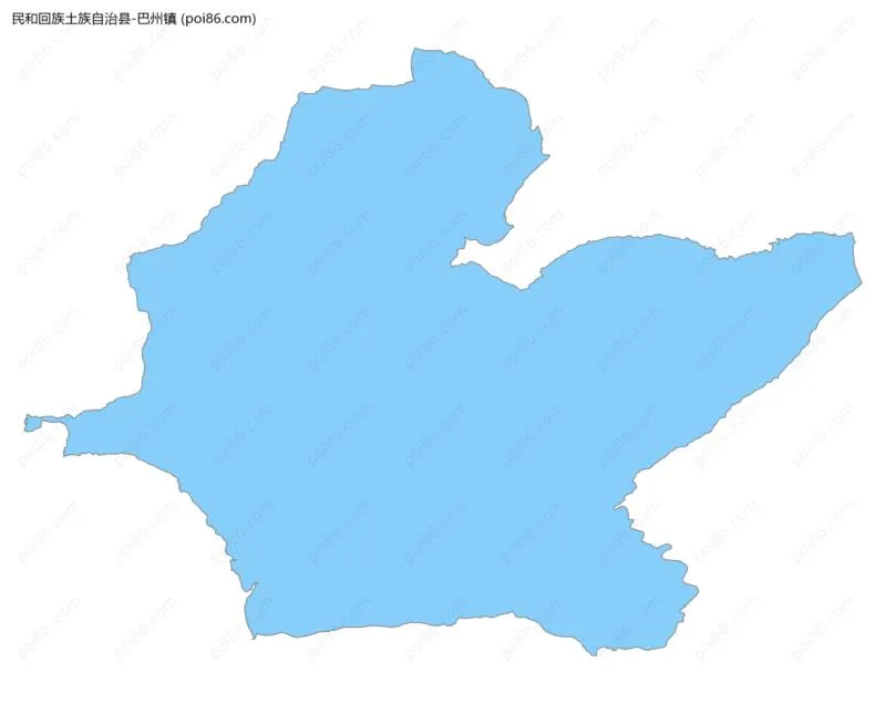 巴州镇边界地图