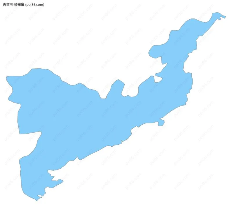 矮寨镇边界地图