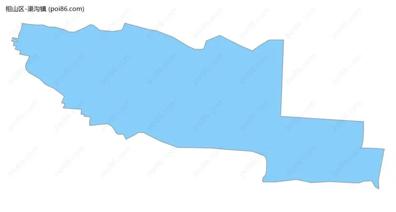 渠沟镇边界地图