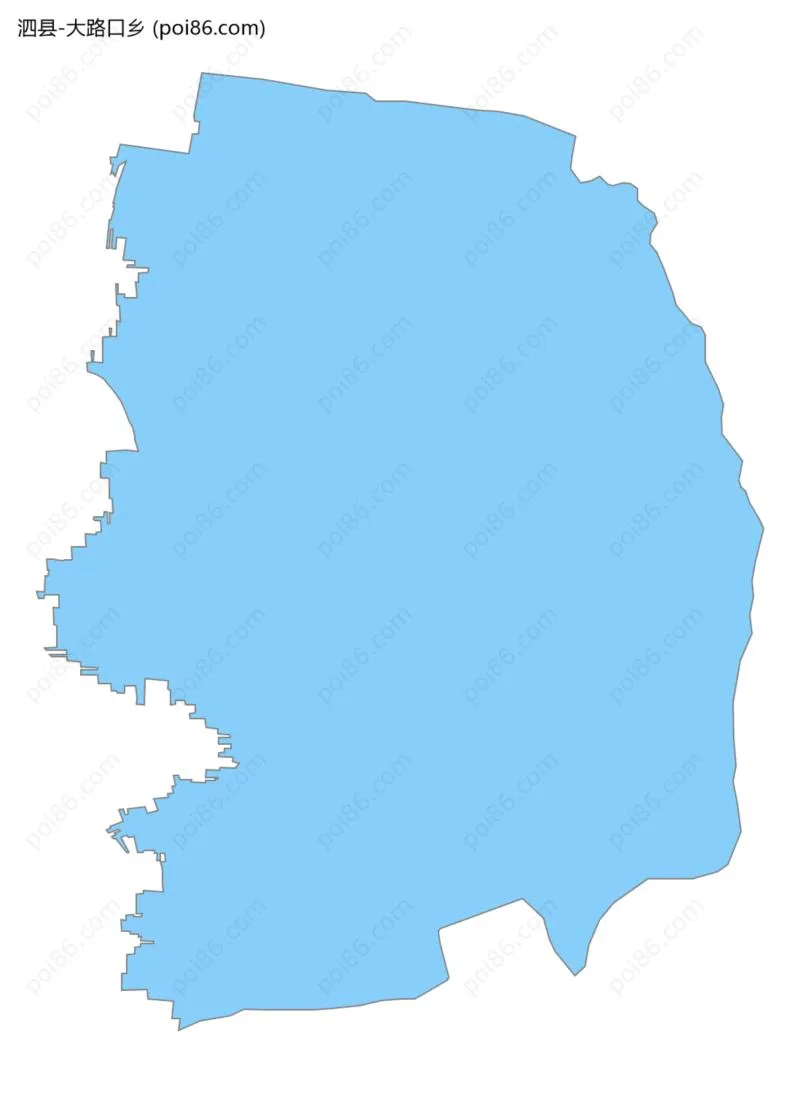 大路口乡边界地图