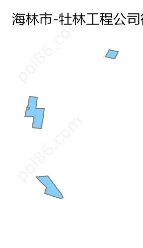 牡林工程公司街道边界地图