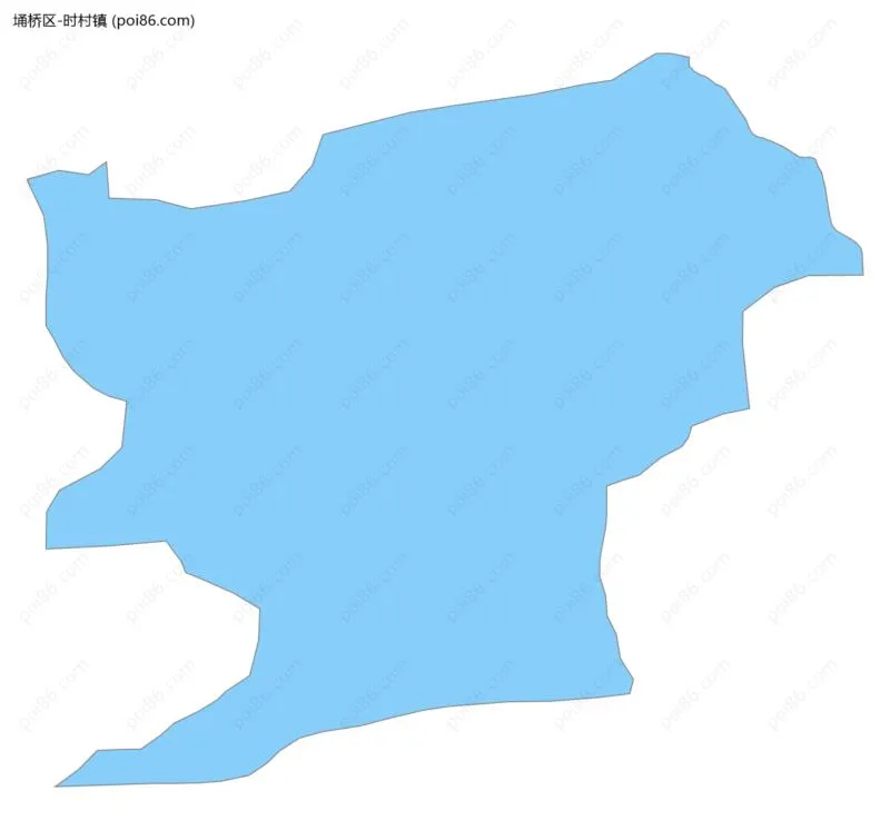 时村镇边界地图