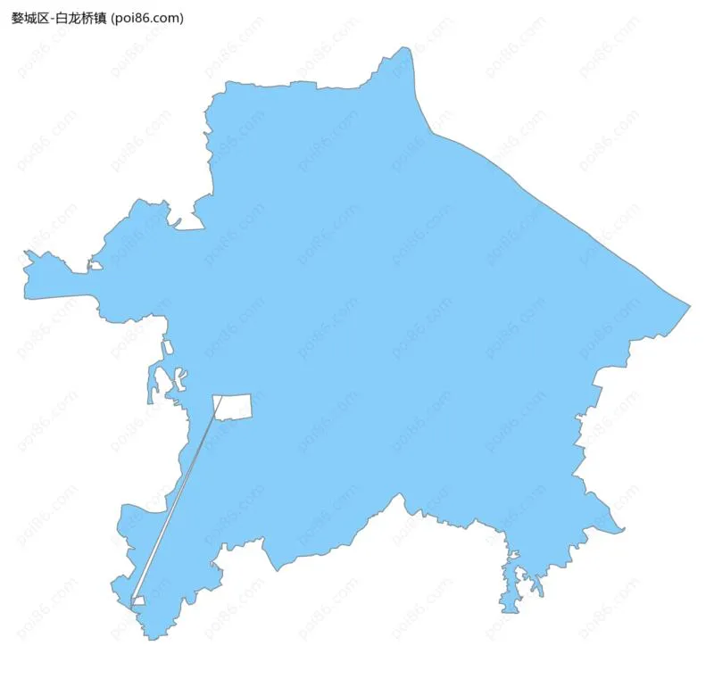 白龙桥镇边界地图