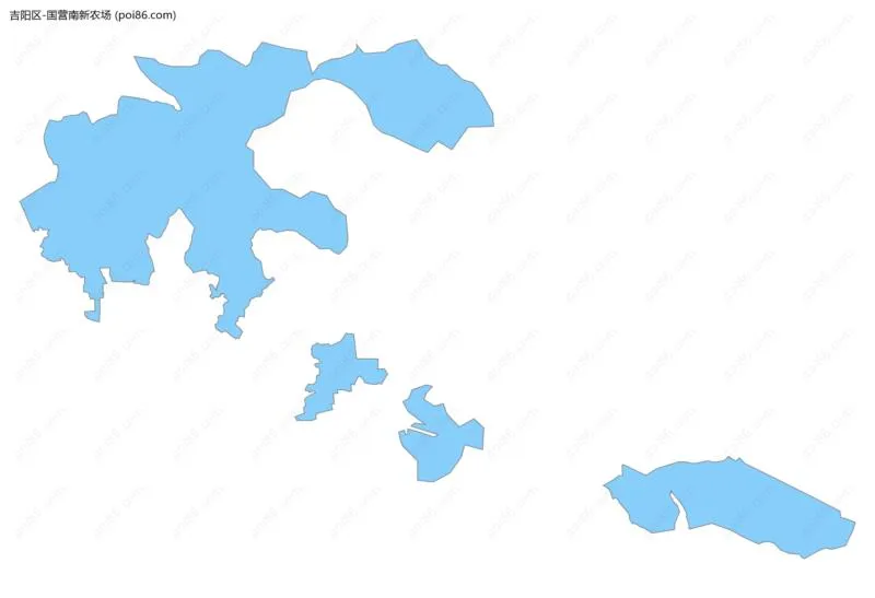 国营南新农场边界地图